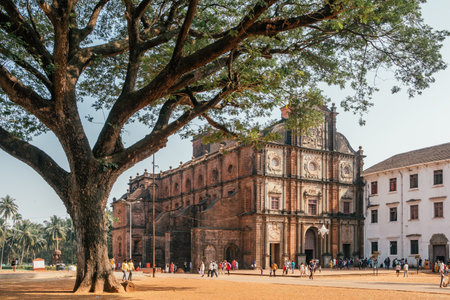 Basilica of Bom Jesus or Borea Jezuchi Bajilika in Old Goa, India.のeditorial素材