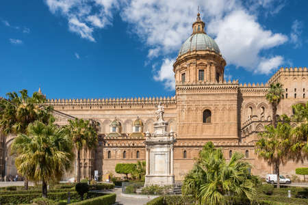 Palermo Cathedral Duomo di Palermo in Palermo, Sicily, Italy.の写真素材