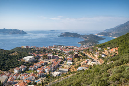 Beautiful view at Kas resort town in Turkey.の写真素材