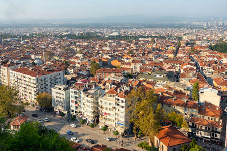 Bursa cityscape view from Tophane District, Turkey.の写真素材