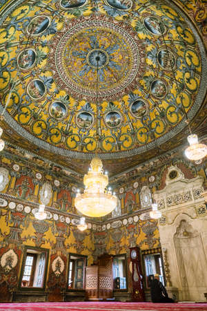 Inside view of the Sarena Dzamija or Decorated Mosque in Tetovo, North Macedoniaのeditorial素材