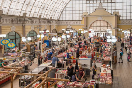 Famous Privoz market in Odessa, Ukraineのeditorial素材