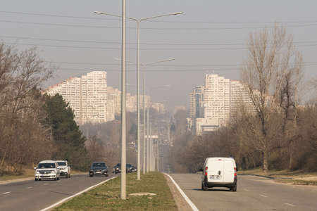 Gates of the City of Chisinau capital of Moldovaのeditorial素材