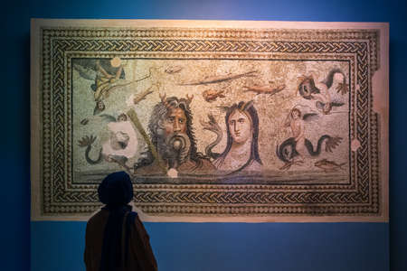 Zeugma Mosaic museum in Gaziantep,Turkeyのeditorial素材
