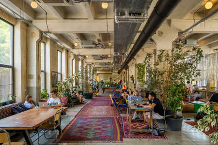 Modern cultural center Fabrika in Tbilisi, Georgia.のeditorial素材