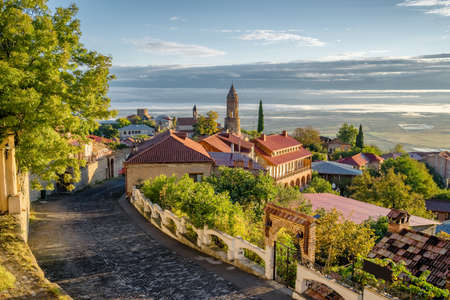 Signagi, the city of love, Kakheti Region, Georgiaの写真素材