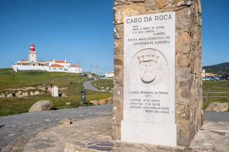 Monument in Cabo da Roca, Portugalの写真素材
