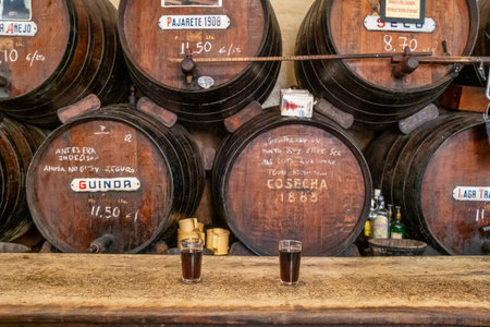 Antigua Casa de Guardia bar in Malaga, Spainのeditorial素材