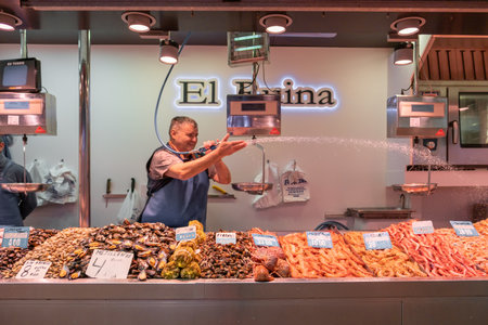 The central market, Mercado Central de Atarazanas in Malaga, Spainのeditorial素材