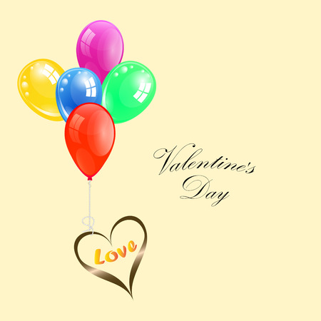 Flying love heartのイラスト素材