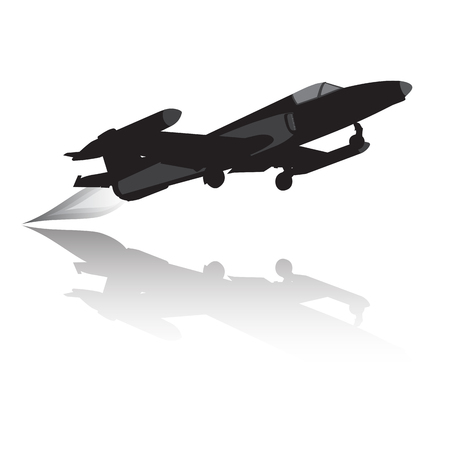 Aircraft silhouetteのイラスト素材