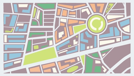 Map the cityのイラスト素材