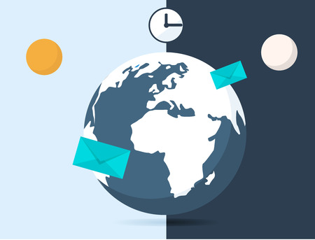 online messageのイラスト素材