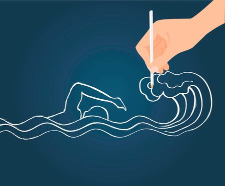 Doodle handのイラスト素材