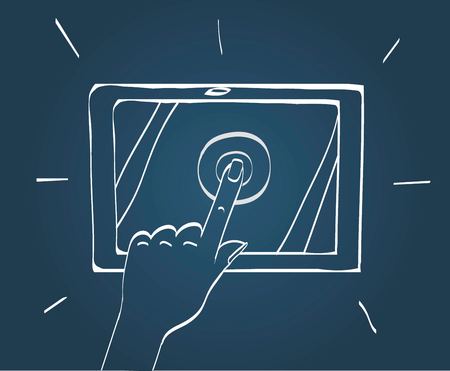 Doodle button iconsのイラスト素材