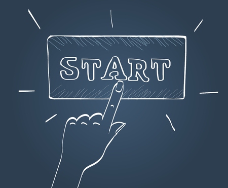 Doodle button iconsのイラスト素材