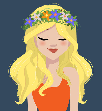 Pretty girlのイラスト素材