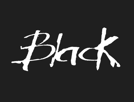black. letteringのイラスト素材