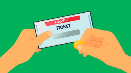 Happy ticketのイラスト素材