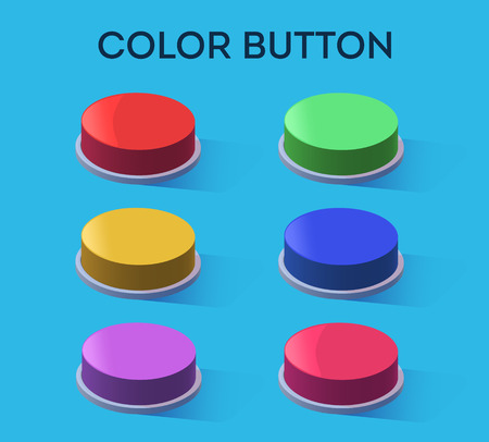 Color button setのイラスト素材