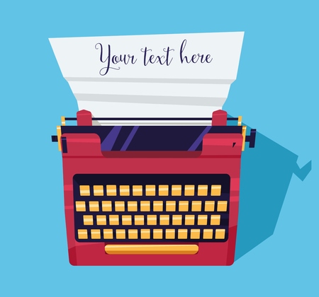 Typewriter color patternのイラスト素材