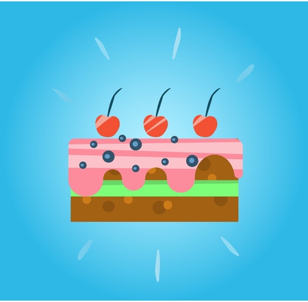 Coloorful cakeのイラスト素材