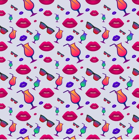 Retro pattern. Color fullのイラスト素材