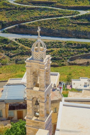 Greece Siros, traditional church view in main capitol, Siros is a Greek islands in Cycladesの写真素材