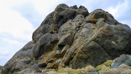 Greece siros island rocks above sea view closeupの写真素材