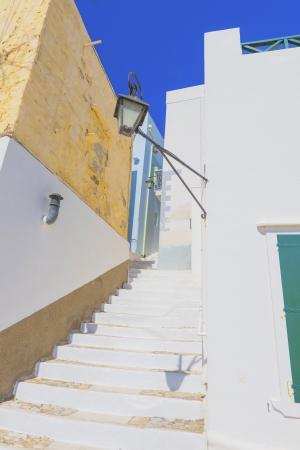 Greece Syros island view of main capitol at summer time, Syros is located in Cycladesの写真素材