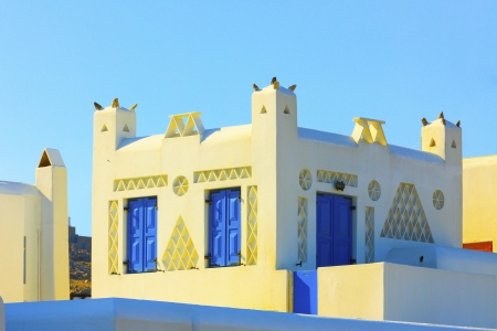 Traditional architecture in Mykonos island greece Cycladesのeditorial素材