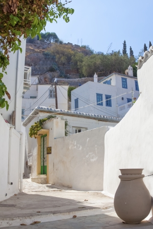 Street view in Hydra Island in Greece Saronikos Gulfのeditorial素材