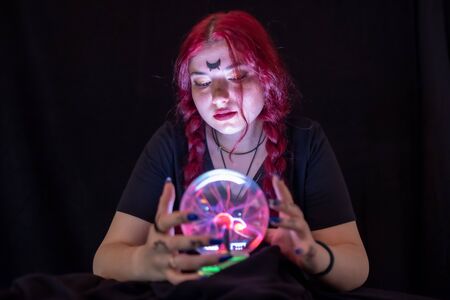 Fortune teller lady  is telling about your future