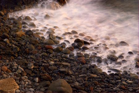 Rocks in wavesの写真素材