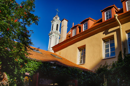 Vilnius. Yard of one of the houses on Aushros Vartu street.の写真素材