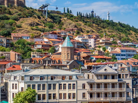 Tbilisi, Georgia. Saint George's Church or Surb Gevorg is a 13th century Armenian church in the old city of Tbilisi, Georgia's capital.の写真素材