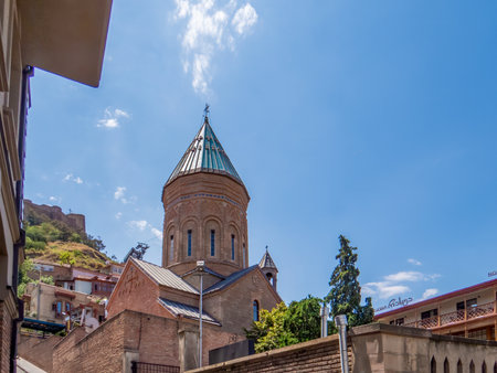 Tbilisi, Georgia. Saint George's Church or Surb Gevorg is a 13th century Armenian church in the old city of Tbilisi, Georgia's capital.の写真素材