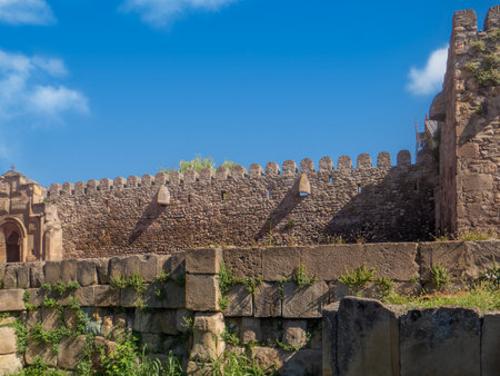 Svetitskhoveli Cathedral in Mtskheta, Georgia. The majestic Svetitskhoveli Cathedral, a masterpiece of Georgian Orthodox architecture.の写真素材
