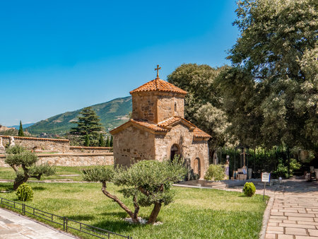 Saint Nino church in Samtavro monastery at historic town of Mtskheta, Georgiaの写真素材