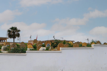 Rabat, Morocco. A cemetery at the city of Rabat in Morocco