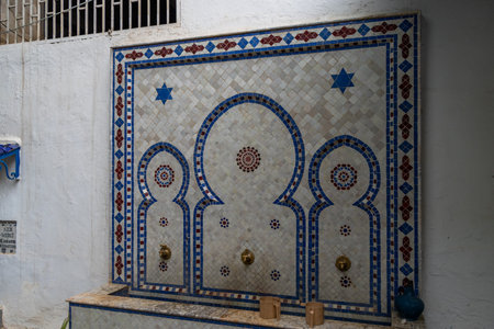 The historical Jewish cemetery of The Ibn Danan Synagogue (from the 17th century), located in the Jewish district in Fez, Morocco.の写真素材