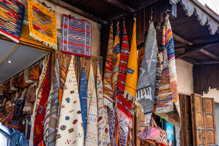 Souvenir shop in the medina of Marrakech, Moroccoの写真素材