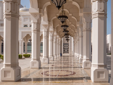 ABU DHABI, UAE. Qasr Al-Watan presidential palace of the United Arab Emirates, in Abu Dhabi, UAE.の写真素材