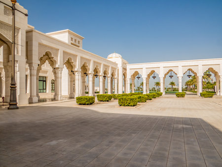 ABU DHABI, UAE. Qasr Al-Watan presidential palace of the United Arab Emirates, in Abu Dhabi, UAE.の写真素材