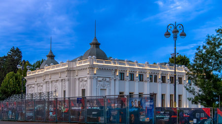 Baku, Azerbaijan. Exterior view of the Azerbaijan State Puppet Theater in the city center,の写真素材