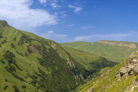 Laza Falls, Qusar, Azerbaijan. Unbelievable nature park at the feet of the Shahdag mountain.の写真素材