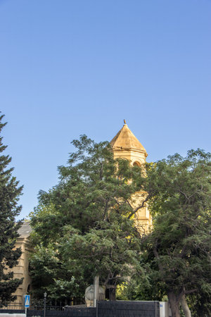 Baku, Azerbaijan. Armenian Church of Saint Gregory the Illuminator in the Fountains Square in Baku. The building dates from 1869.の写真素材