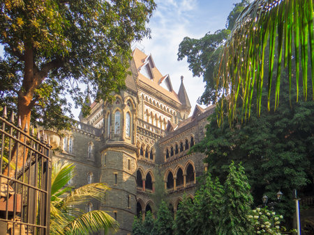 Bombay High Court is one of the oldest High Courts of India located at South Mumbai with UNESCO status. Colonial building. Mumbai Cityscape.の写真素材