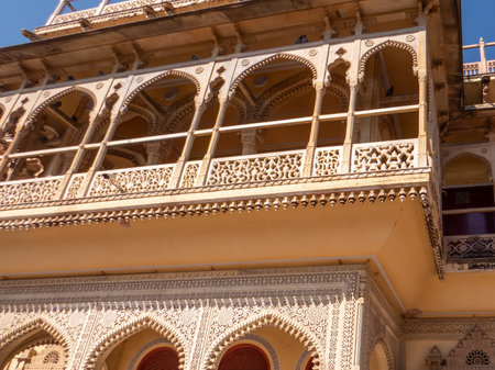 Jaipur. India. Mubarak Mahal or Auspicious Palace this is located in the first courtyard of City Palace at Jaipur in Rajasthan Indiaの写真素材