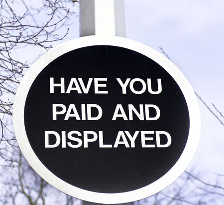 sign or symbol used mostly in urban places to bring order out of chaos and inform people of benefits, rights and duties.の写真素材